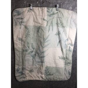 Croscill Rothbury Queen Pillow Shams Pair Of 2 Green Botanical Lined Botanical